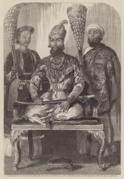 El hijo mayor del rey de Delhi, su tesorero y su médico de William Carpenter